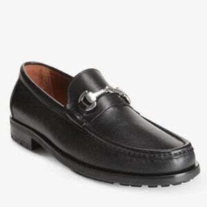 Allen Edmonds Arezzo Black Leather Horse bit Loafers 10 D